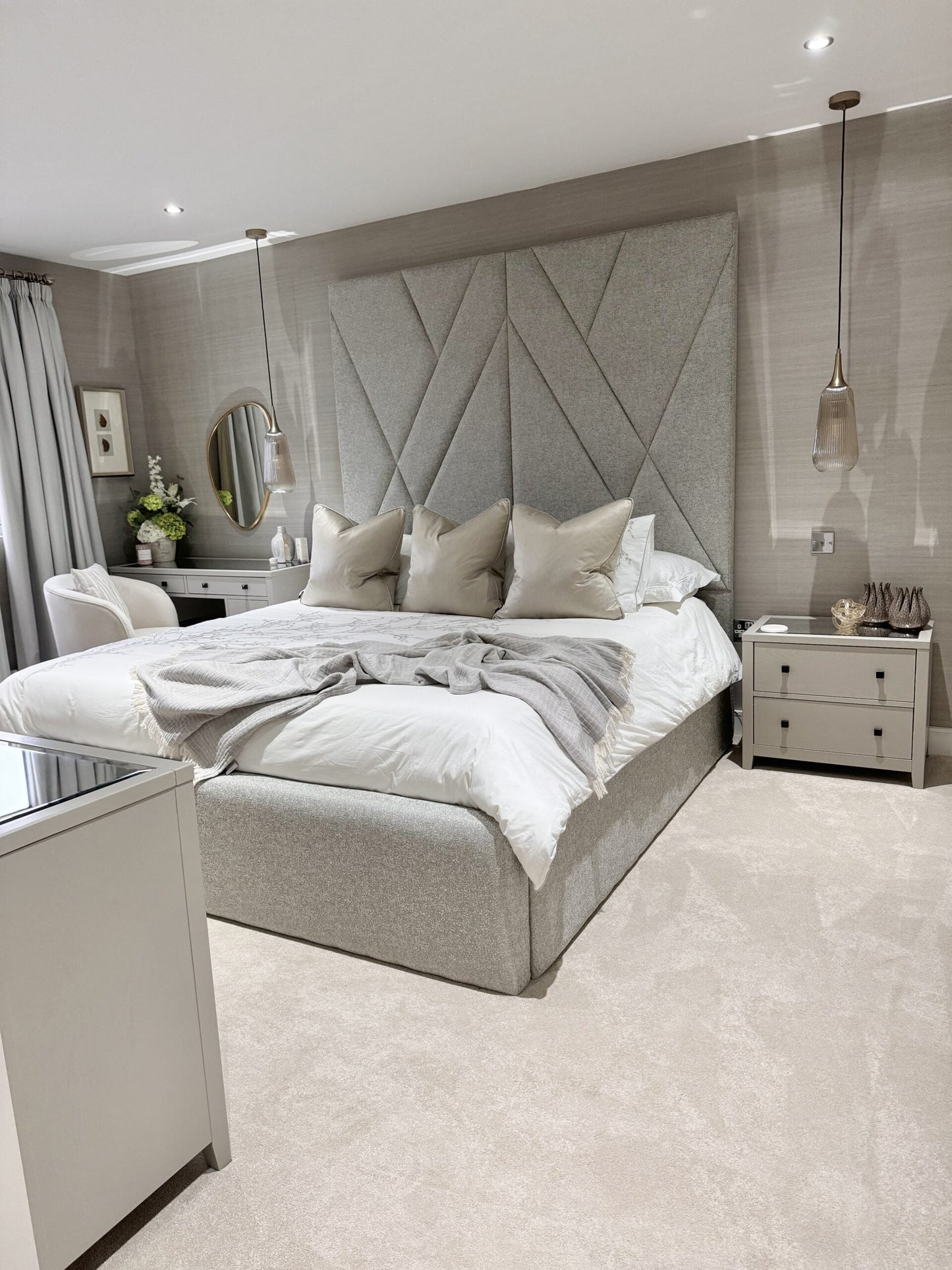 Ellis Tall Headboard Bedframe