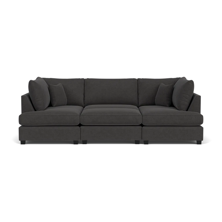 Carnaby Sofa Black U Shape Corner