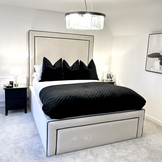 Knightsbridge Luxury Bed with Contrast Piping