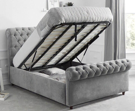 Arundel Chesterfield Bed with Ottoman Storage